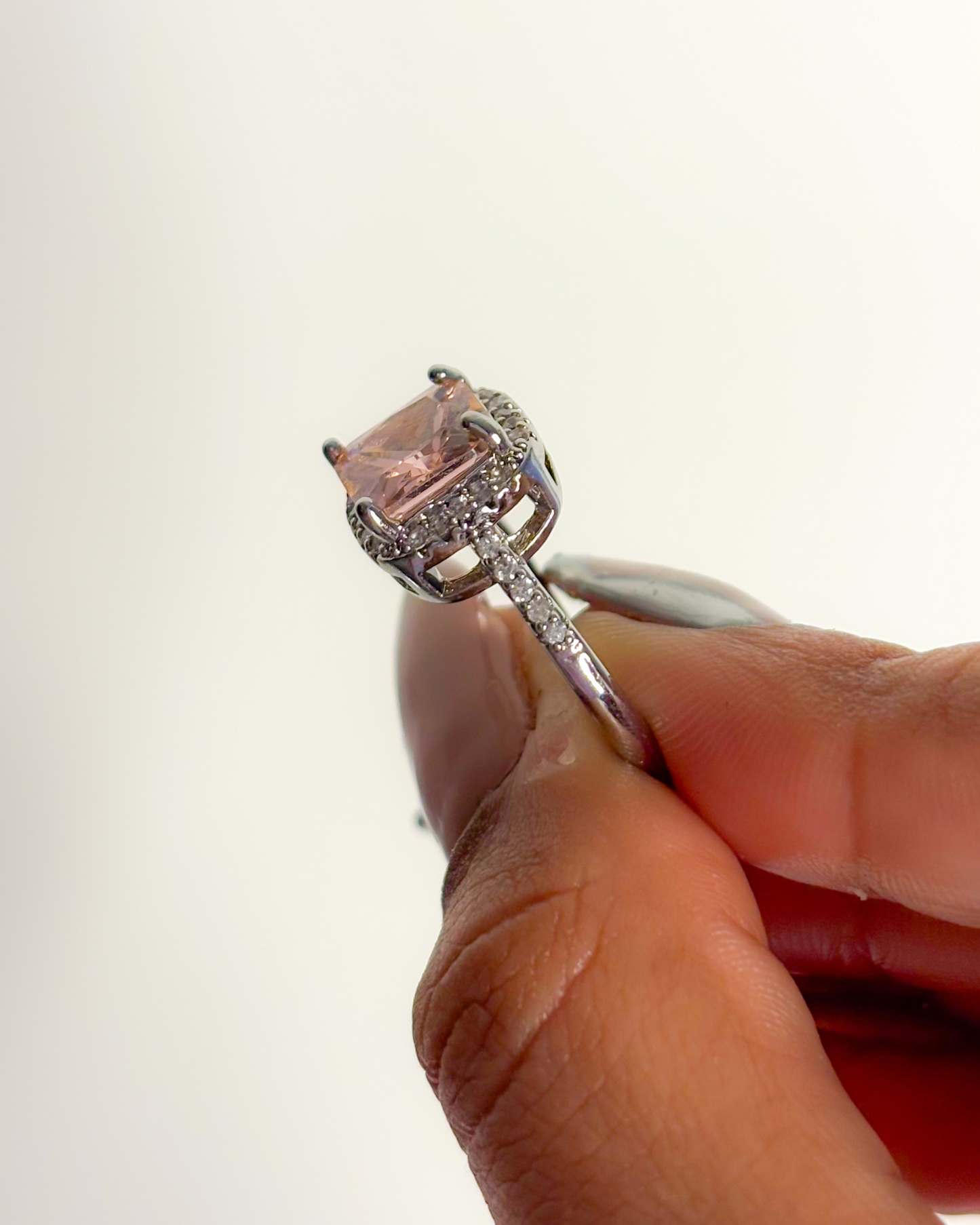 Pink Sapphire Ring | Anti-Tarnish