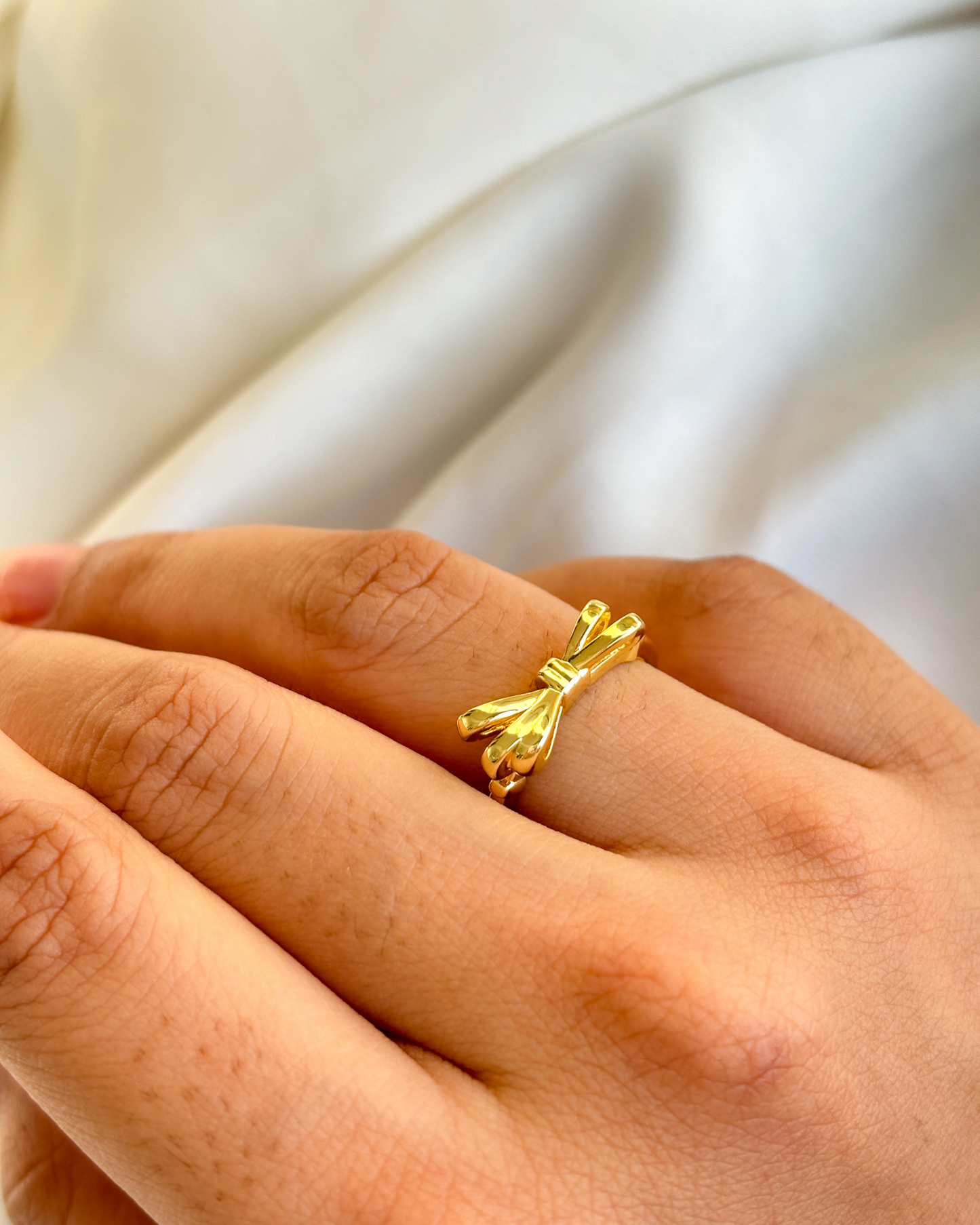 Luna Bow Ring - 18K Gold Plated | Waterproof | Anti-Tarnish