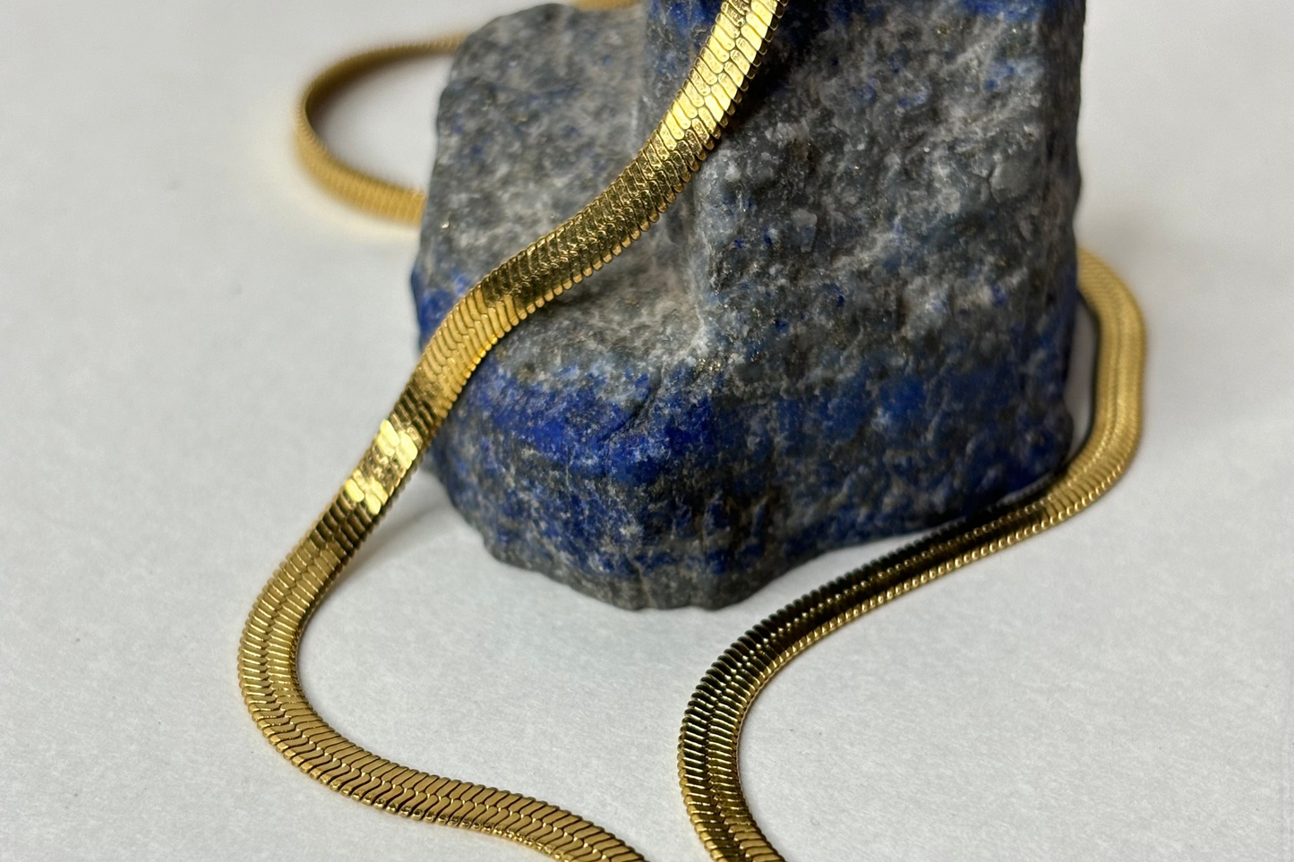 Snake Chain Necklace- 4 MM | - 18K Gold Plated | Waterproof | Anti-Tarnish