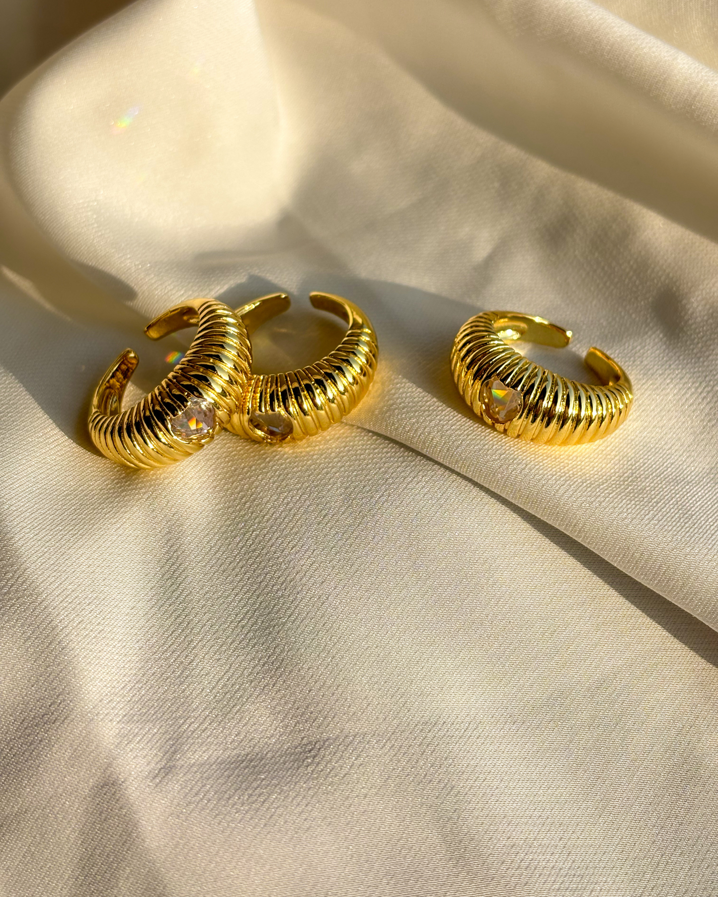 Chunky Heart Ring - 18K Gold Plated | Waterproof | Anti-Tarnish