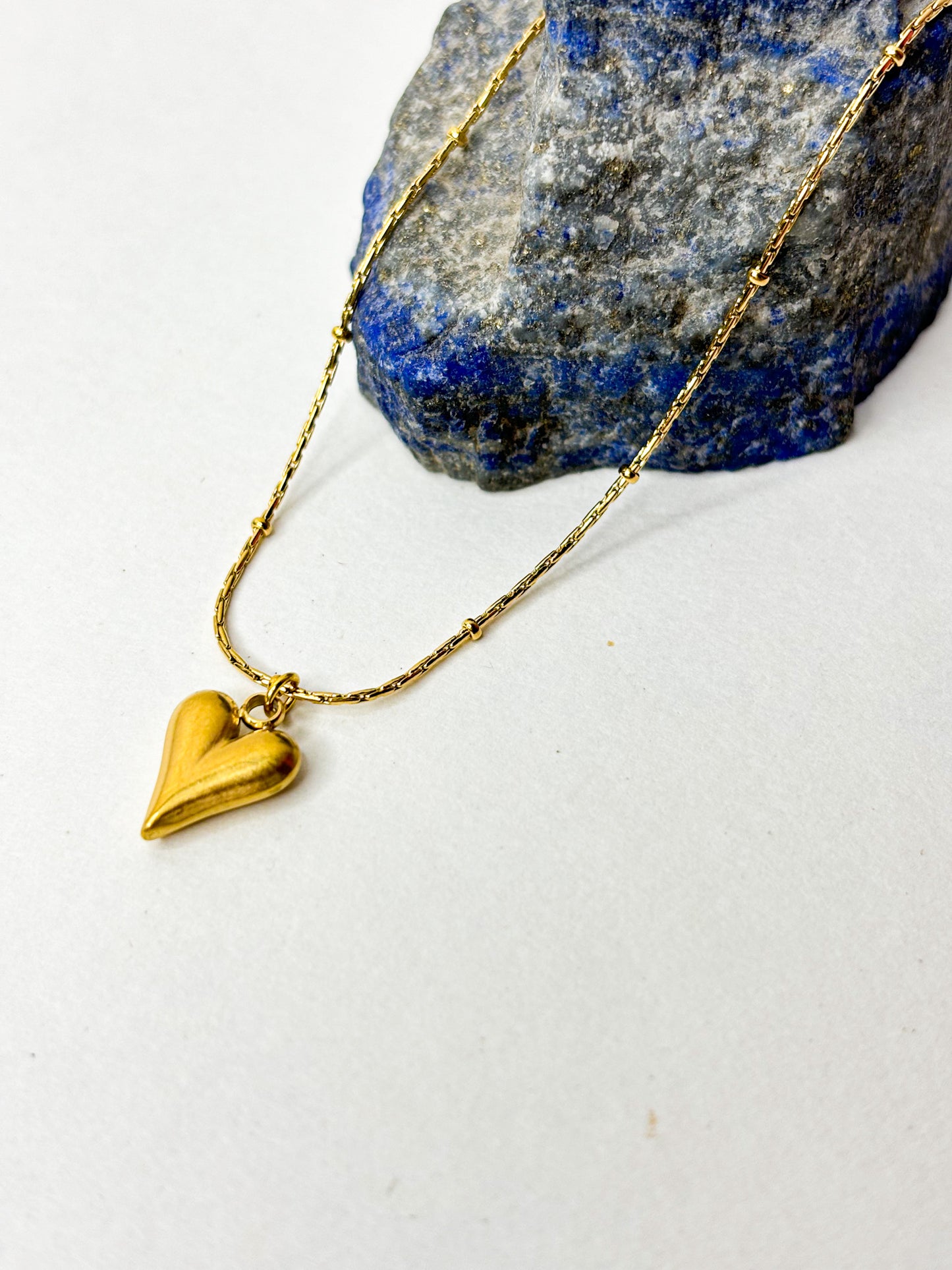 Heart Pendant Necklace - 18K Gold Plated | Waterproof | Anti-Tarnish