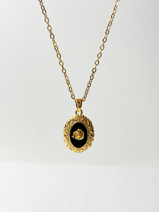 Rose Pendant Necklace - 18K Gold Plated | Waterproof | Anti-Tarnish