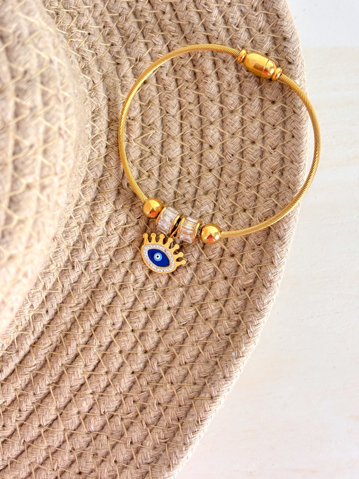 Evil Eye Charm Bracelet - 18K Gold Plated | Waterproof | Anti-Tarnish