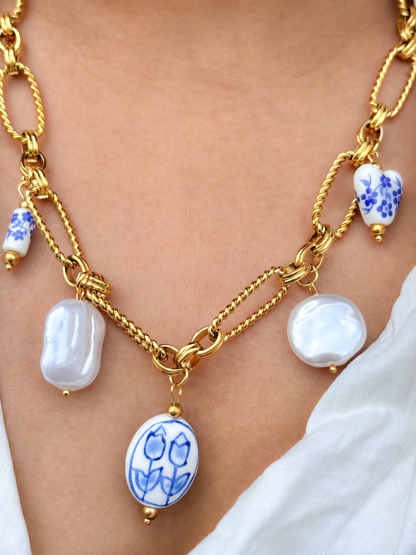 Amalfi Charm Necklace - 18K Gold Plated | WATERPROOF | ANTI TARNISH