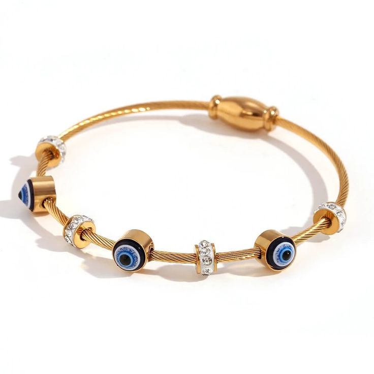 Evil Eye Bracelet - 18K Gold Plated | Waterproof | Anti-Tarnish