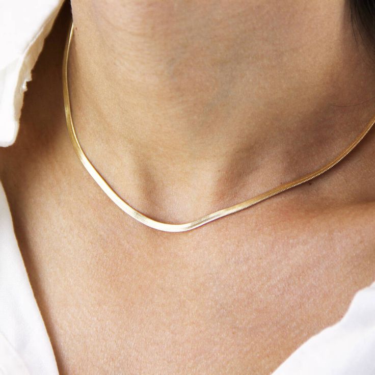 Snake Chain Necklace- 4 MM | - 18K Gold Plated | Waterproof | Anti-Tarnish