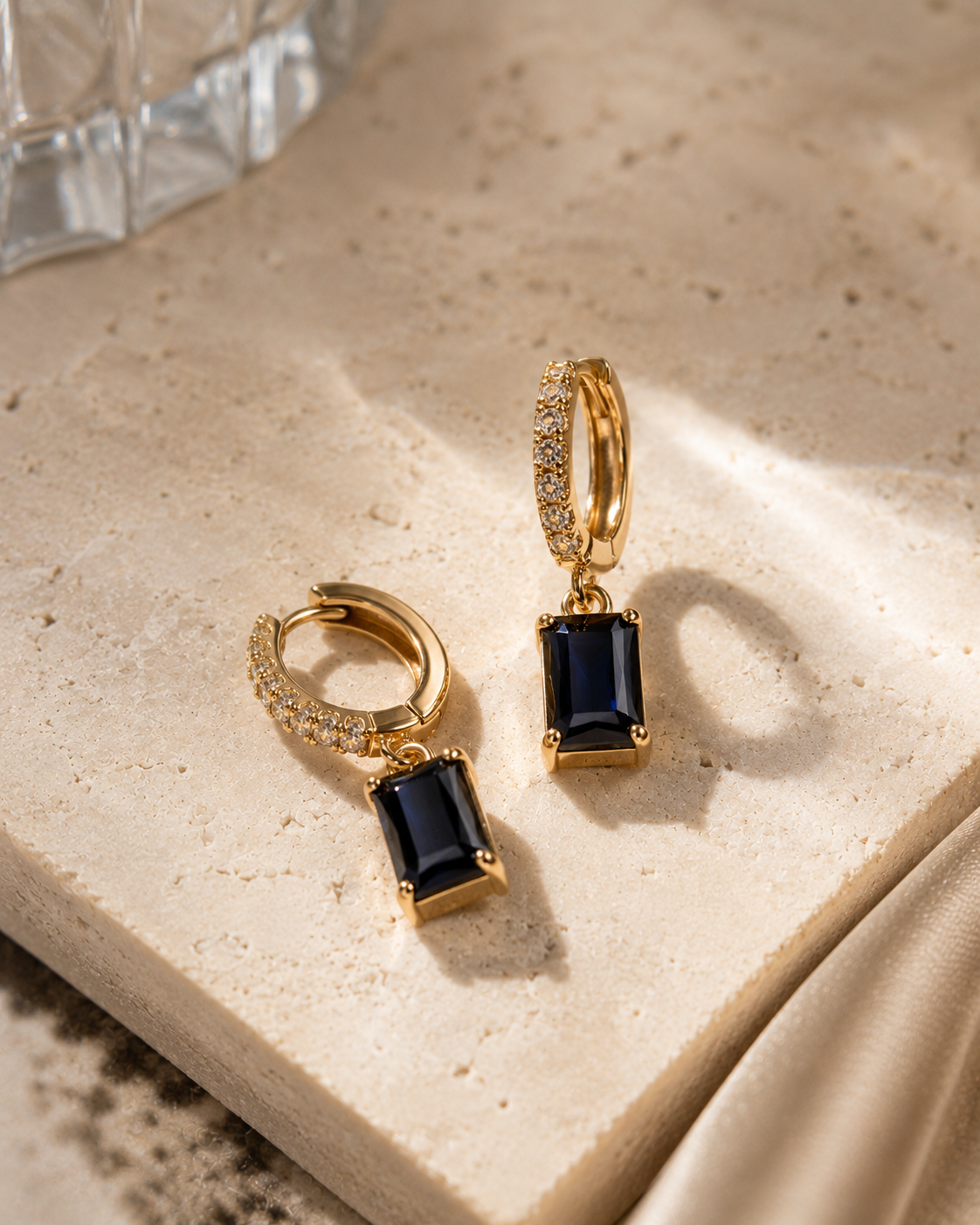Minimal gold huggie earrings for daily wear
