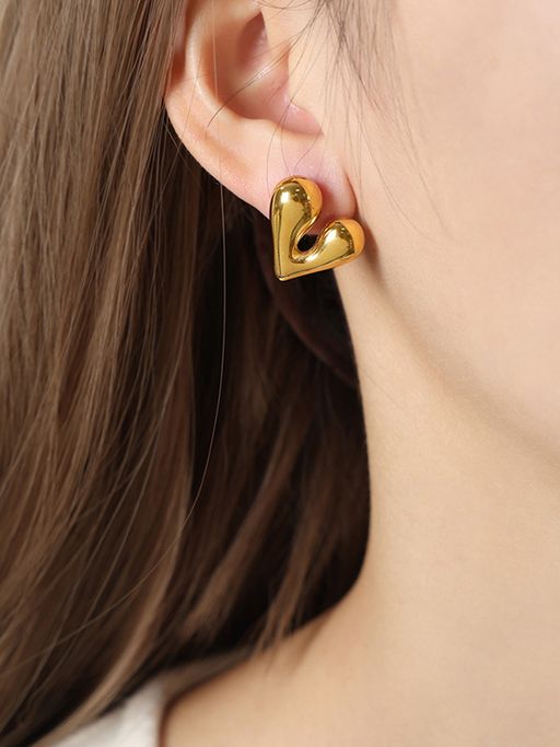 Chunky Heart Earrings