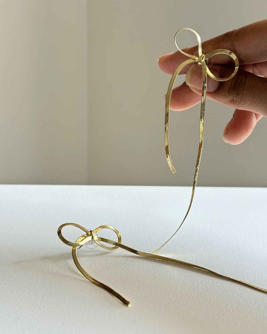 Statement Bow Charm Earrings