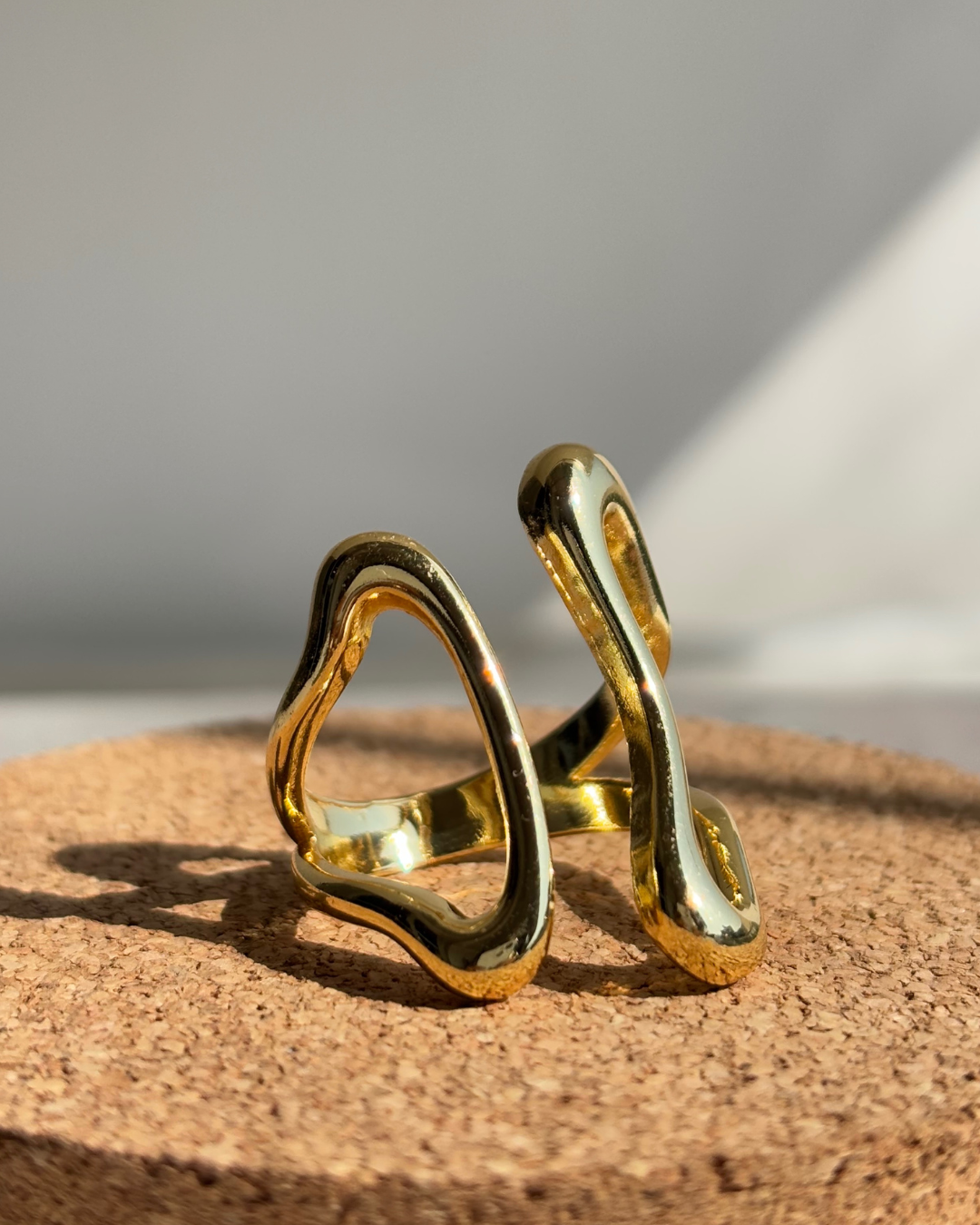 Asymmetrical Ring  -  18K Gold Plated | Waterproof | Anti-Tarnish