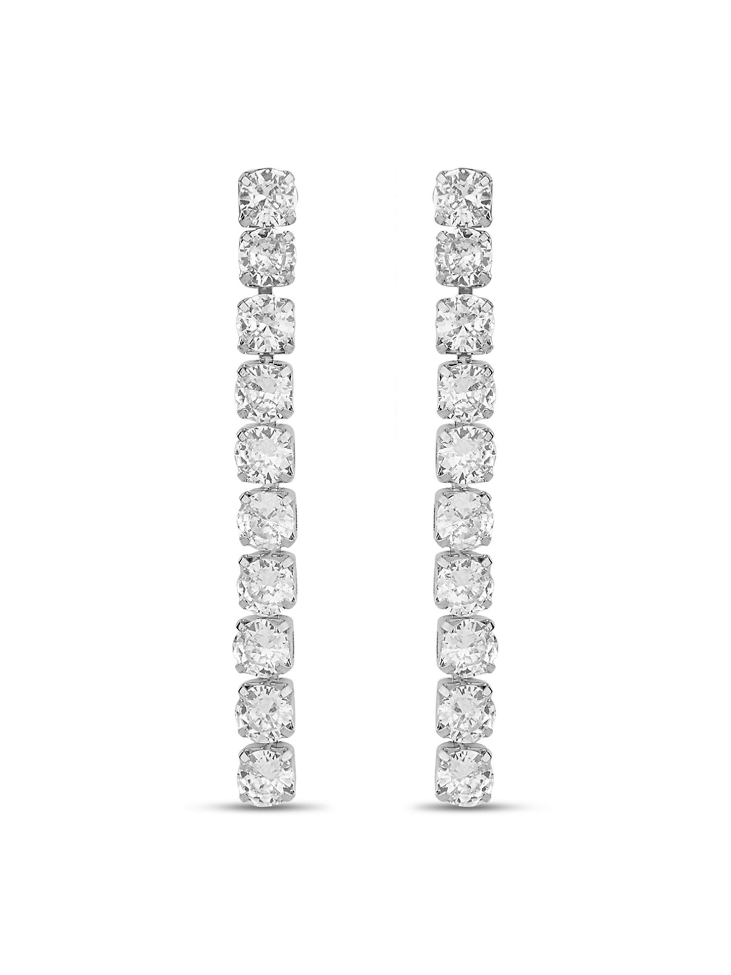 Tennis Rhinestone Earrings - 18K Gold Plated | Waterproof | Anti-Tarnish