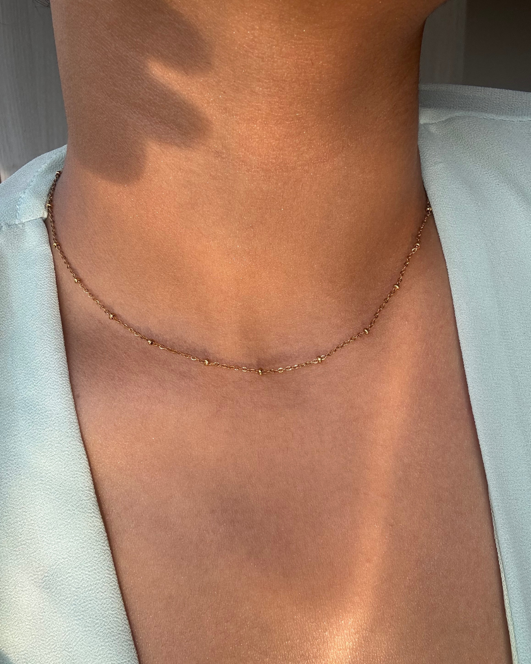 Plain Link Chain - 18K Gold Plated | Waterproof | Anti-Tarnish