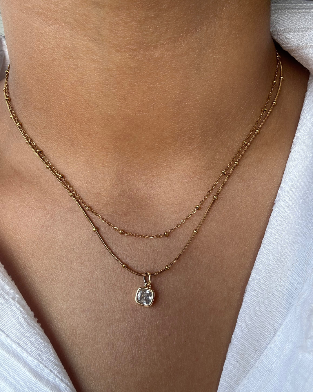 Plain Link Chain - 18K Gold Plated | Waterproof | Anti-Tarnish