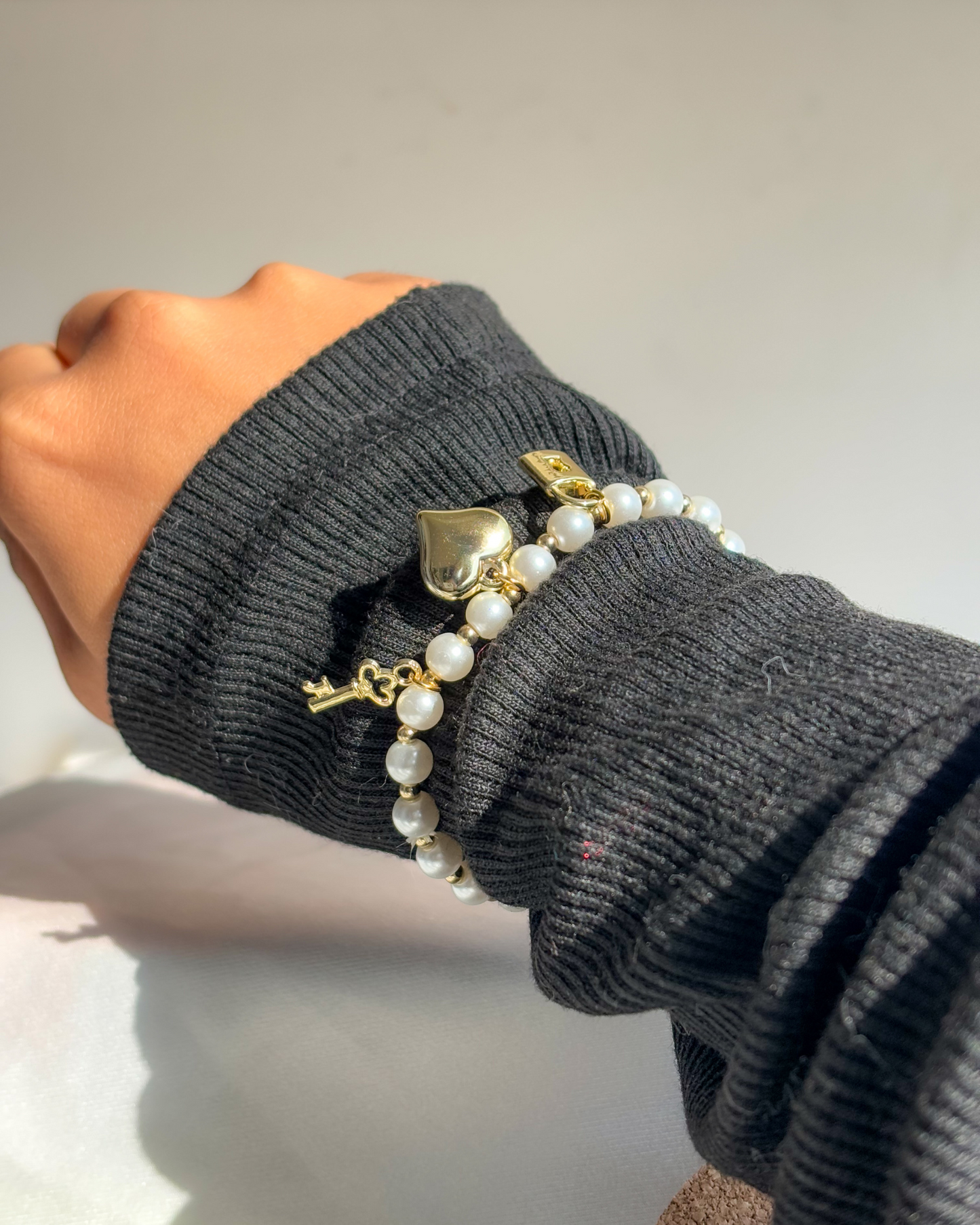 Pearl Charm Bracelet | Anti-Tarnish