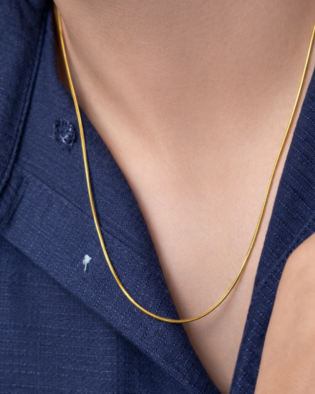Men's Long Plain Chain Necklace