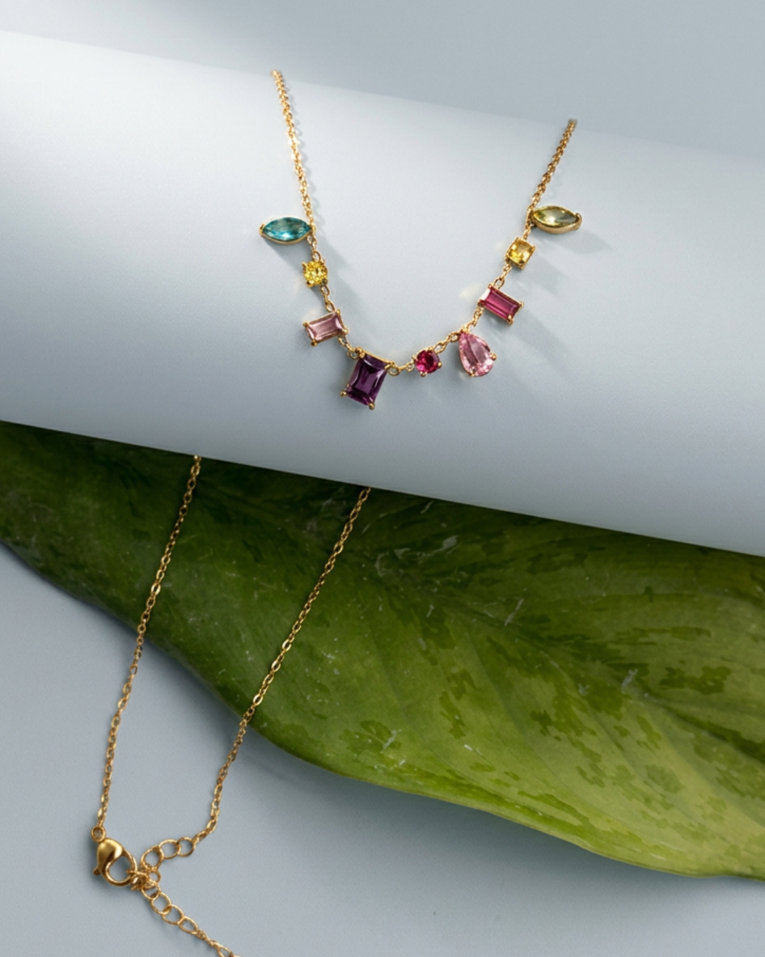Multistone Gem Necklace