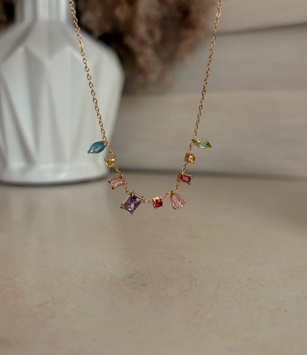 Multistone Gem Necklace
