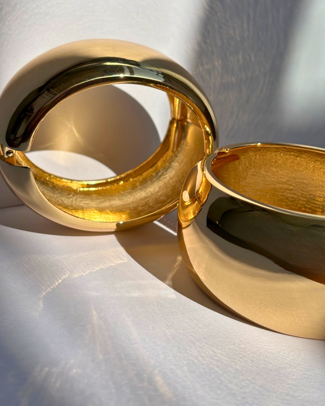 Aurea Stack – 18k Gold Plated Bracelet Bangles (Set of 5 or Buy Individually)