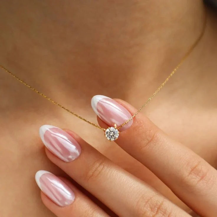 Classic Solitaire Pendant Necklace