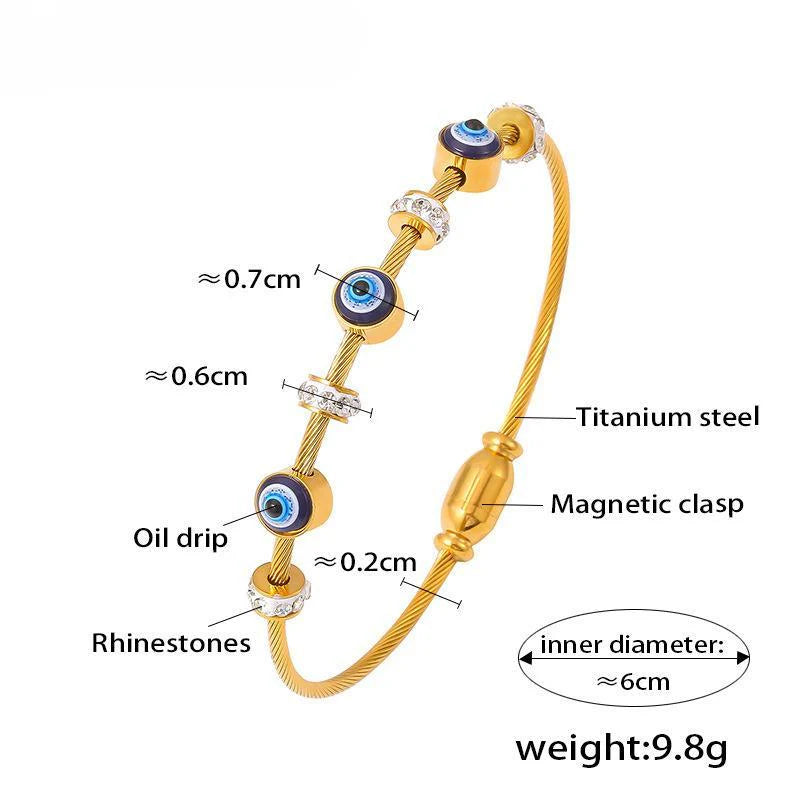 Evil Eye Bracelet - 18K Gold Plated | Waterproof | Anti-Tarnish