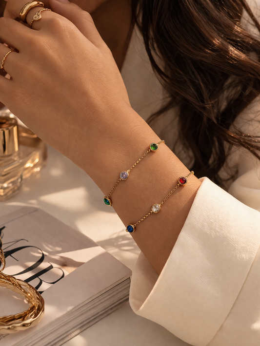 Multicolour Gemstone Bracelet