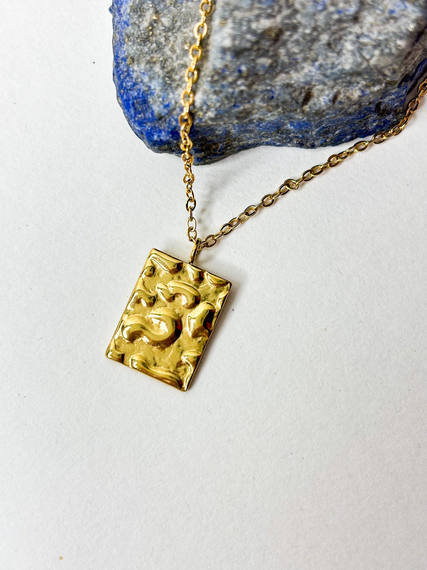 Ripple Pendant Necklace - 18K Gold Plated | Waterproof | Anti-Tarnish