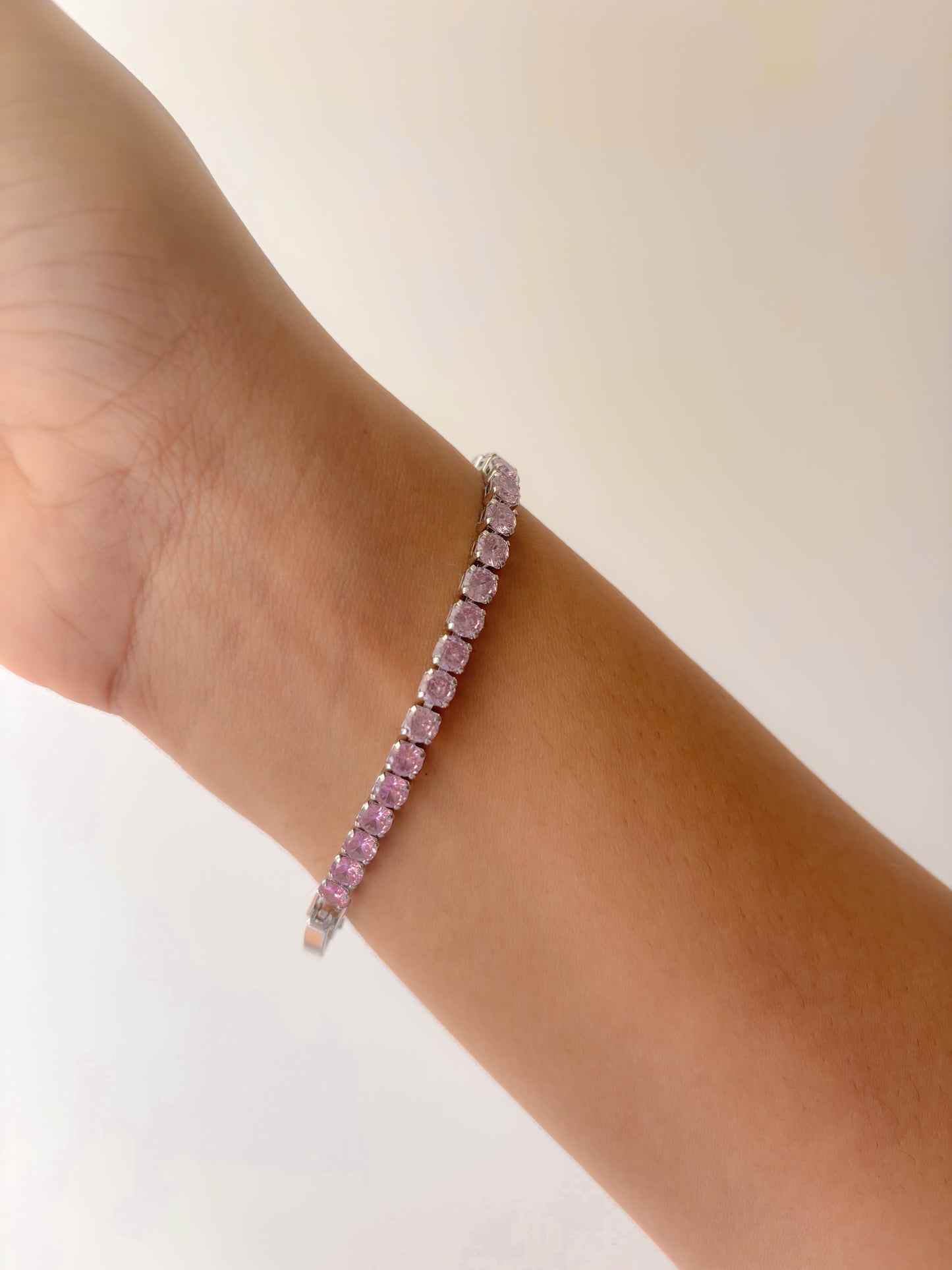 Classic Tennis Bracelet -  14 KT Gold Plated Rhinestone | 4mm | Waterproof | Anti-Tarnish