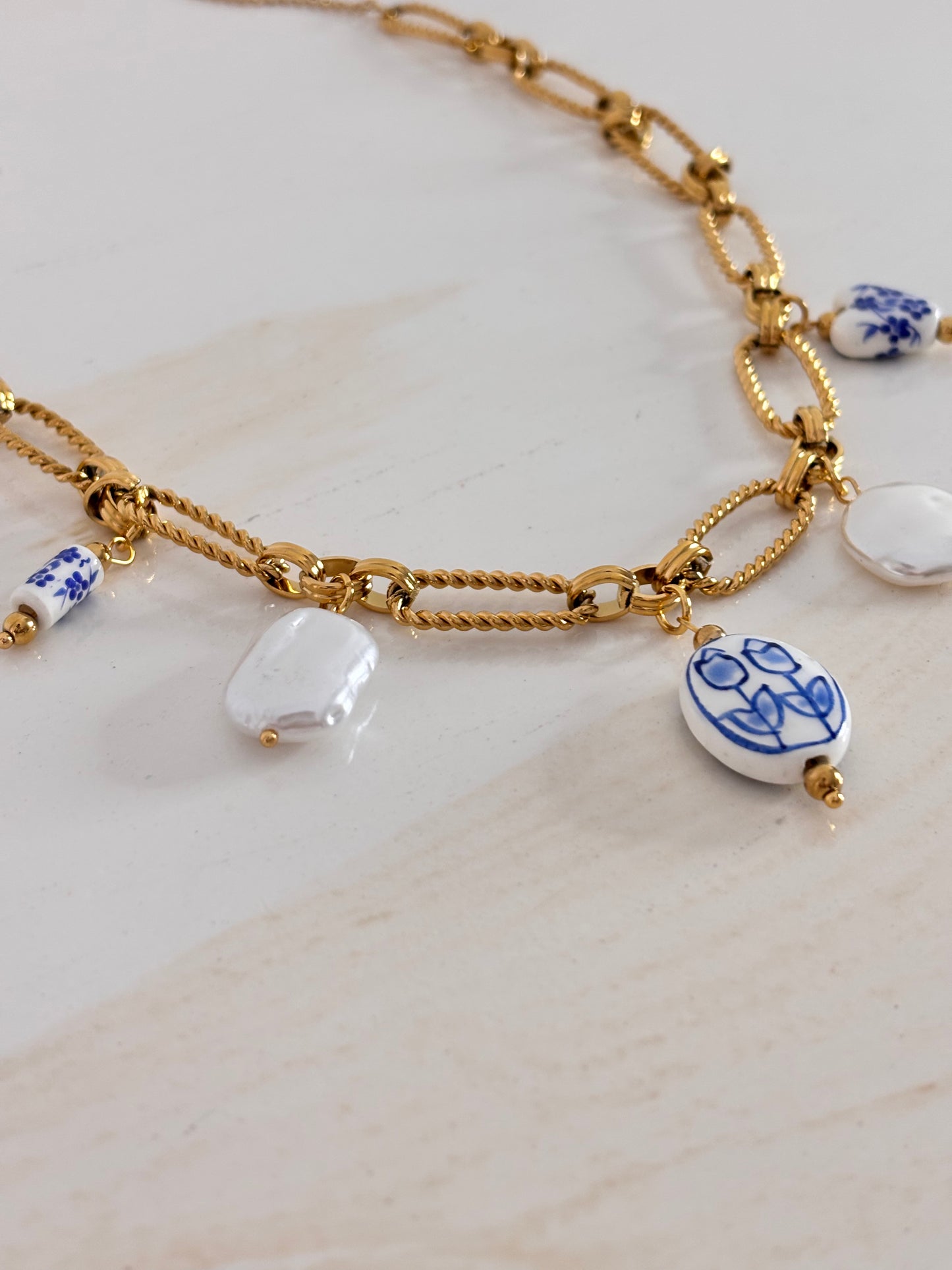 Amalfi Charm Necklace - 18K Gold Plated | WATERPROOF | ANTI TARNISH