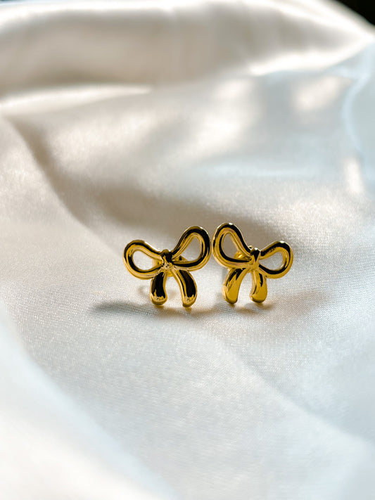 Petite Bow Earrings - 18K Gold Plated | Waterproof | Anti-Tarnish