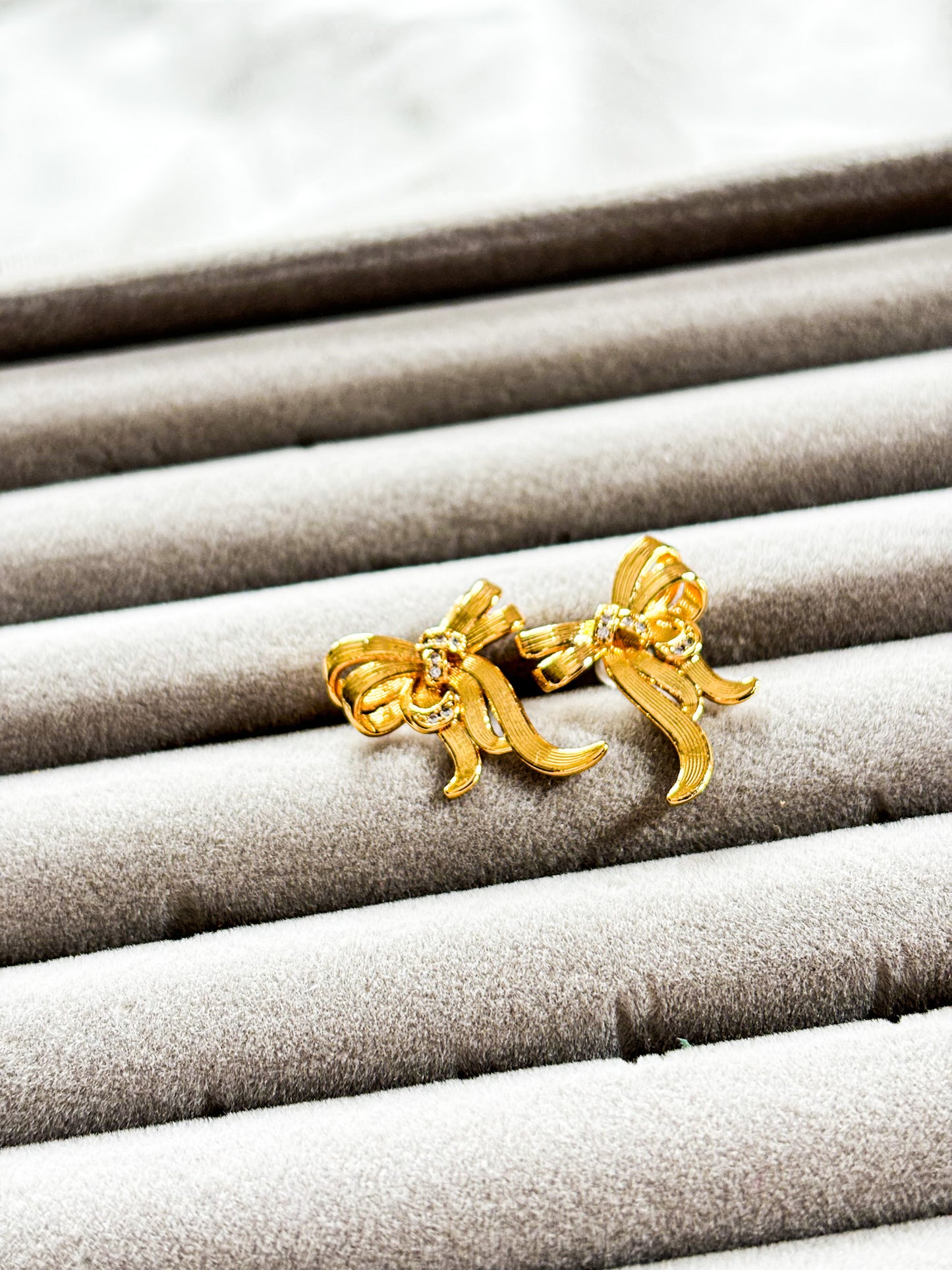 Charm Bow Earrings - 18K Gold Plated | Waterproof | Anti-Tarnish
