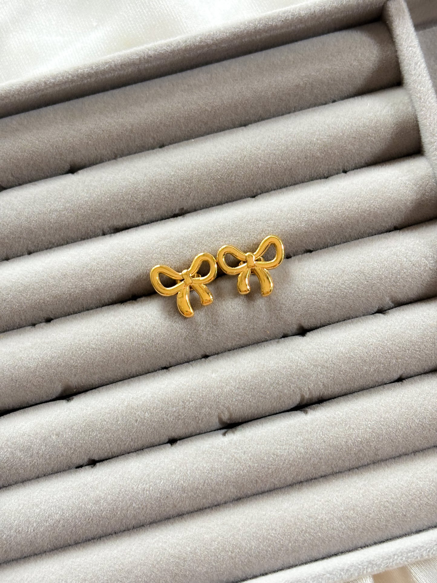Petite Bow Earrings - 18K Gold Plated | Waterproof | Anti-Tarnish
