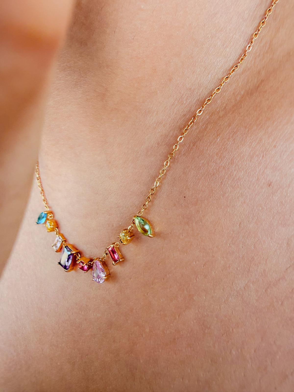 Multistone Gem Necklace