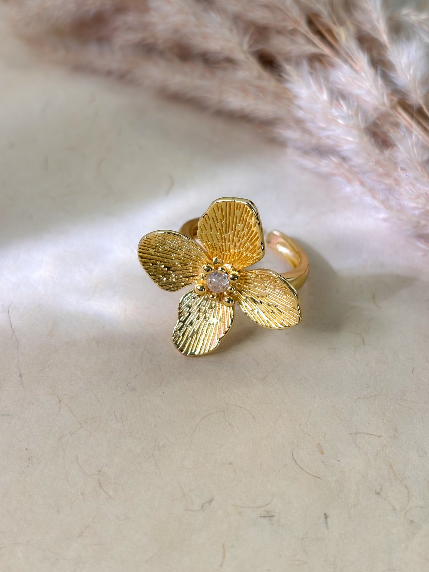 Floral Statement Ring | WATERPROOF | ANTI-TARNISH| DAILY WEAR