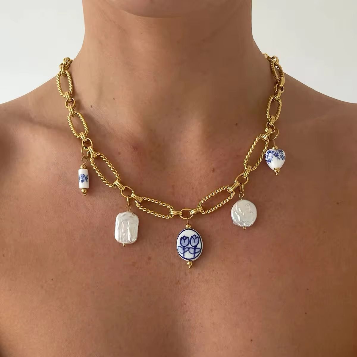 Amalfi Charm Necklace - 18K Gold Plated | WATERPROOF | ANTI TARNISH