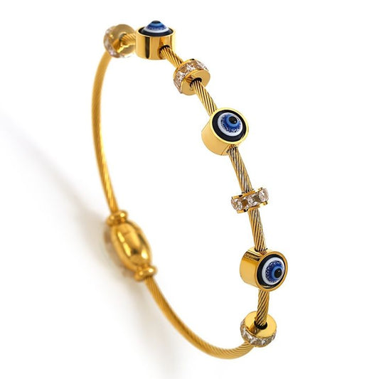 Evil Eye Bracelet - 18K Gold Plated | Waterproof | Anti-Tarnish