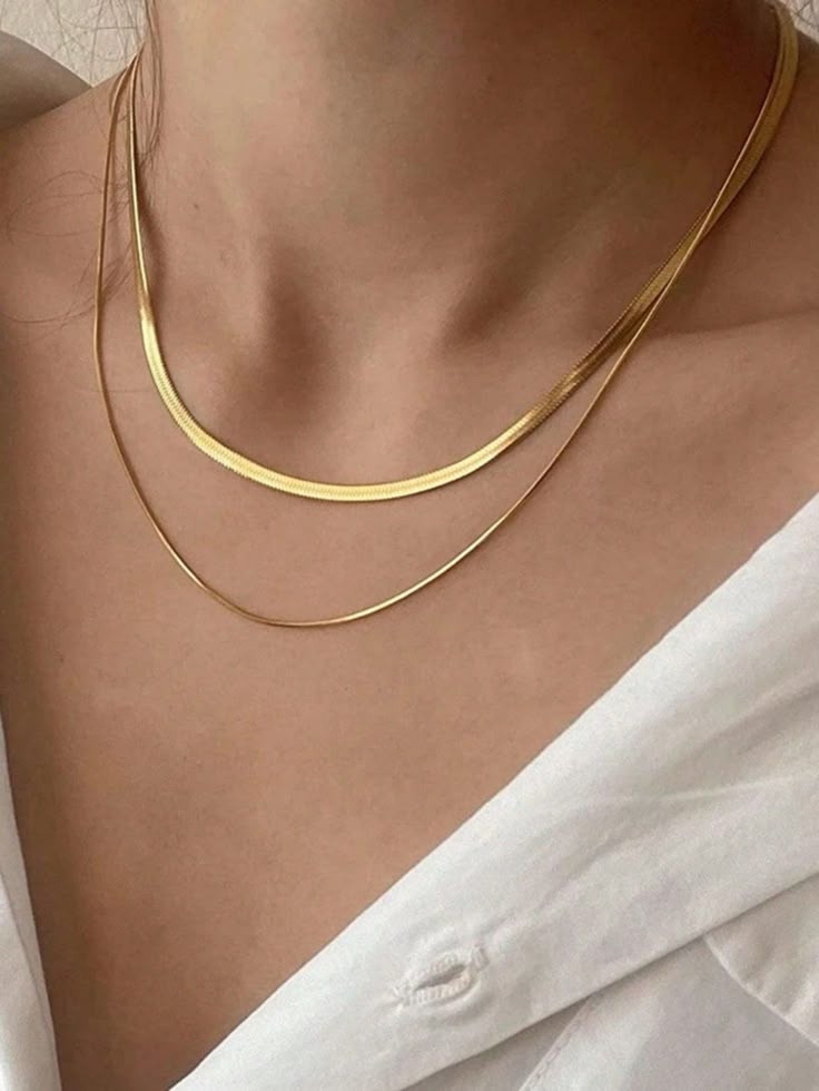 Plain Chain Necklace - 18K Gold Plated | Waterproof | Anti-Tarnish